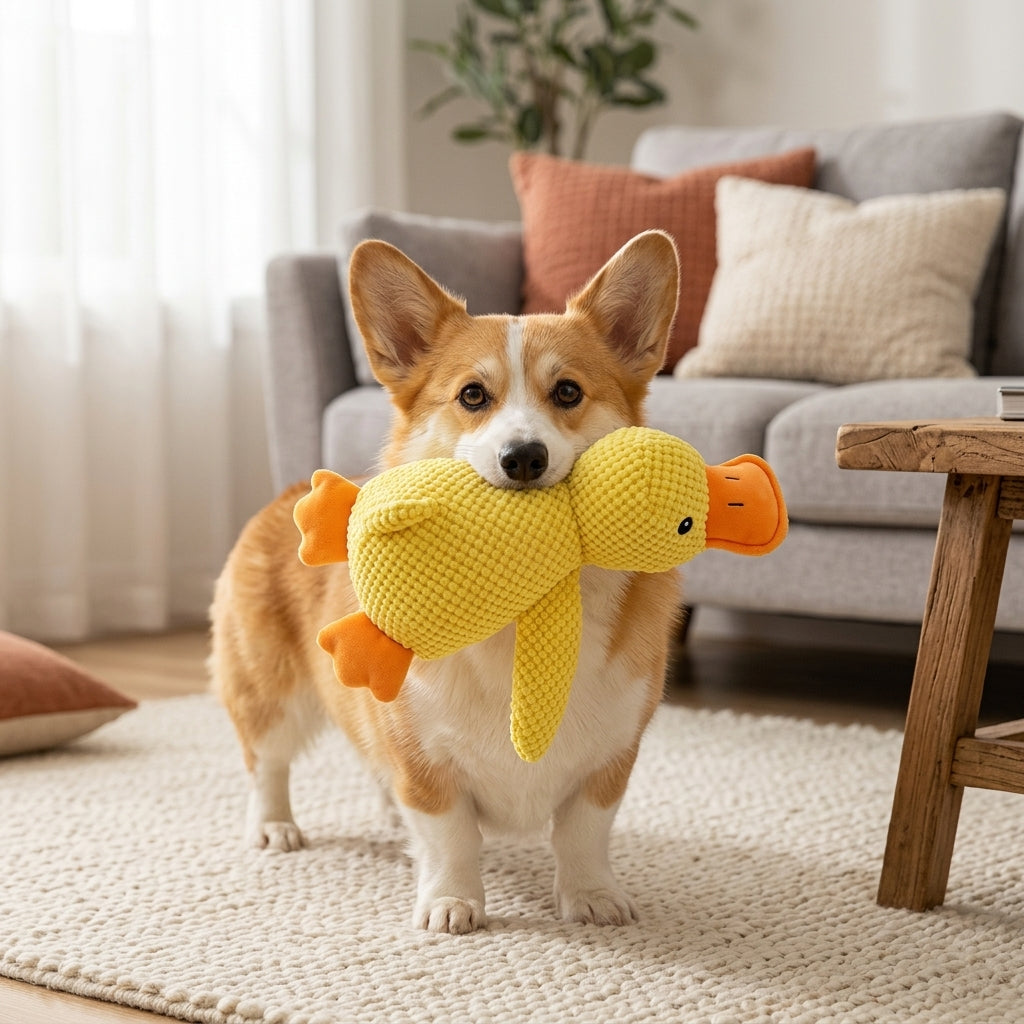Plush Duck Squeaky Toy
