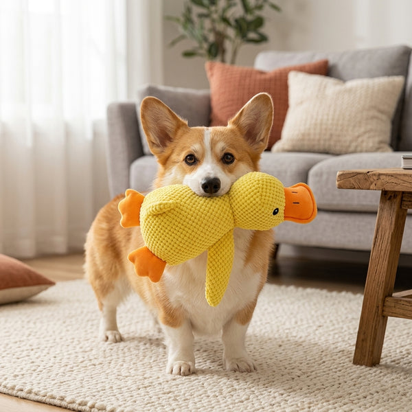 Plush Duck Squeaky Toy